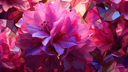 Radiant Rhododendron blooms in a variety of colors, creating a spectacular natural mosaic of reds, pinks, purples, and whites.