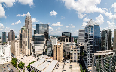 charlotte north carolina uptown city skyline citiscape