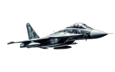 Fototapeta na wymiar Jet Speed in Military Operations on Transparent Background