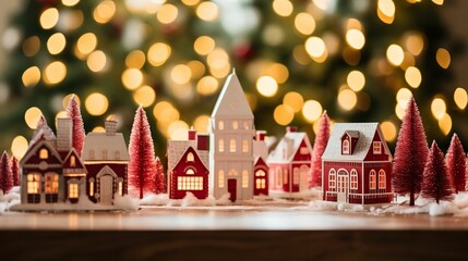 Creating a joyful, paper-cut holiday village centerpiece
