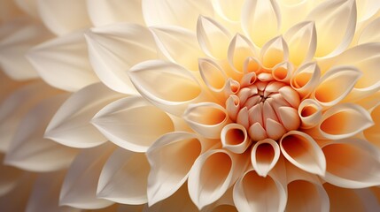 A close-up of a Diamond Dahlia's intricate petal pattern, showcasing its delicate beauty in high...