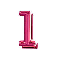 Pink symbol. letter l