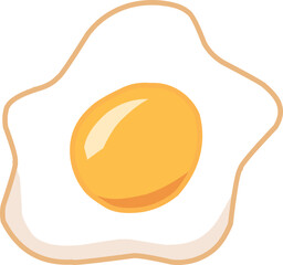 Sunny-Side-Up Breakfast Egg,
Delicious Runny-Yolk Fried Egg,
Perfectly Cooked Fried Egg Vector Illustration"