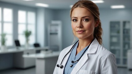 Female doctor in hospital