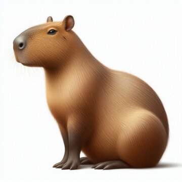 Images of capybaras, minimalist logos and illustrations of capybaras for stikers, advertisements, printed polo shirts, posing capybaras