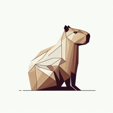Images of capybaras, minimalist logos and illustrations of capybaras for stikers, advertisements, printed polo shirts, posing capybaras