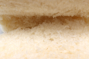 close up of bread. inside part of the bread. food with selective focus. bread crumb.