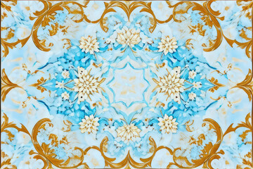 Exquisite artistry showcasing intricate details in the style of Art Nouveau, spanning the entirety of the canvas. This masterpiece, trending on ArtStation, is captured in sharp focus through a studio 