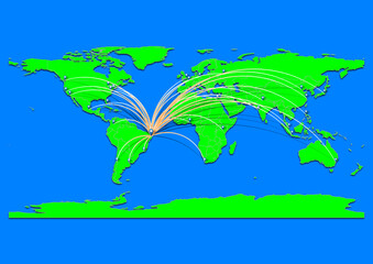 Campina Grande, Brazil map - Concept map for Campina Grande, Brazil on World map. Suitable for export concepts. File is suitable for digital editing and prints of all sizes.