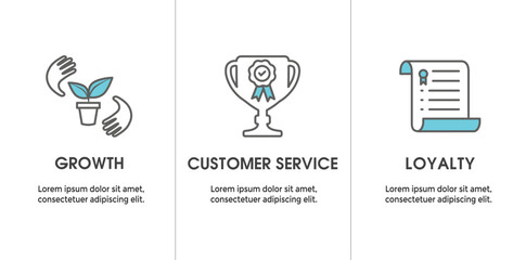 Core Values or Mission and Vision Icon Set