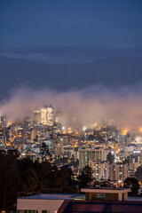 Night View Of Quito, Ecuador.