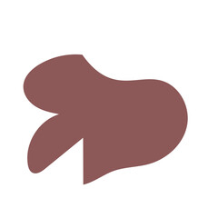 Muted red abstract shapes vector 