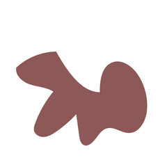 Muted red abstract shapes vector 