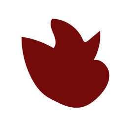 Muted red abstract shapes vector 