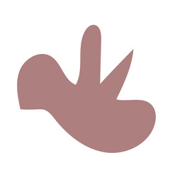 Obraz premium Muted red abstract shapes vector 