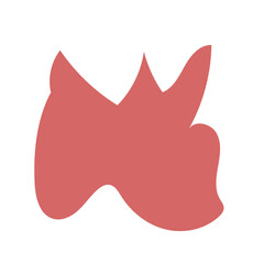 Muted red abstract shapes vector 