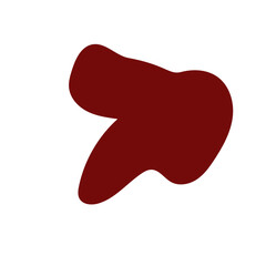 Muted red abstract shapes vector 