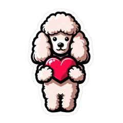 Obraz premium Playful Pup's Charms, GENERATIVE AI