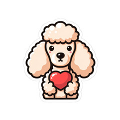 Obraz premium Playful Pup's Charms, GENERATIVE AI