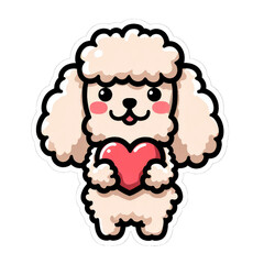 Obraz premium Playful Pup's Charms, GENERATIVE AI