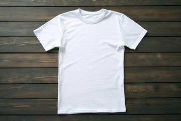 background wooden shirt t white blank advertising apparel buy casual attire children clean clothes colours copy cotton design empty fabric fashion garment image laundry material modern