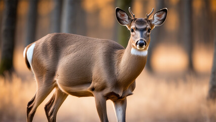 wildlife photography of a deer