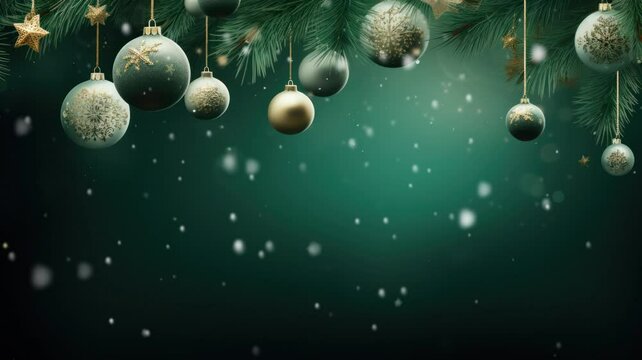 christmas green background
