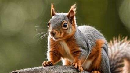 wildlife photography of a squirrel
