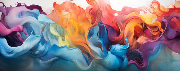 Fototapeta premium colorful, abstract motions, back background - Generative AI