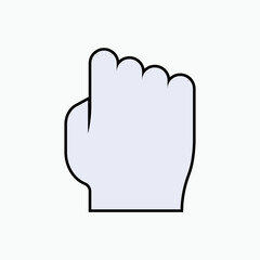 Hand Fist Icon. Fight Symbol.