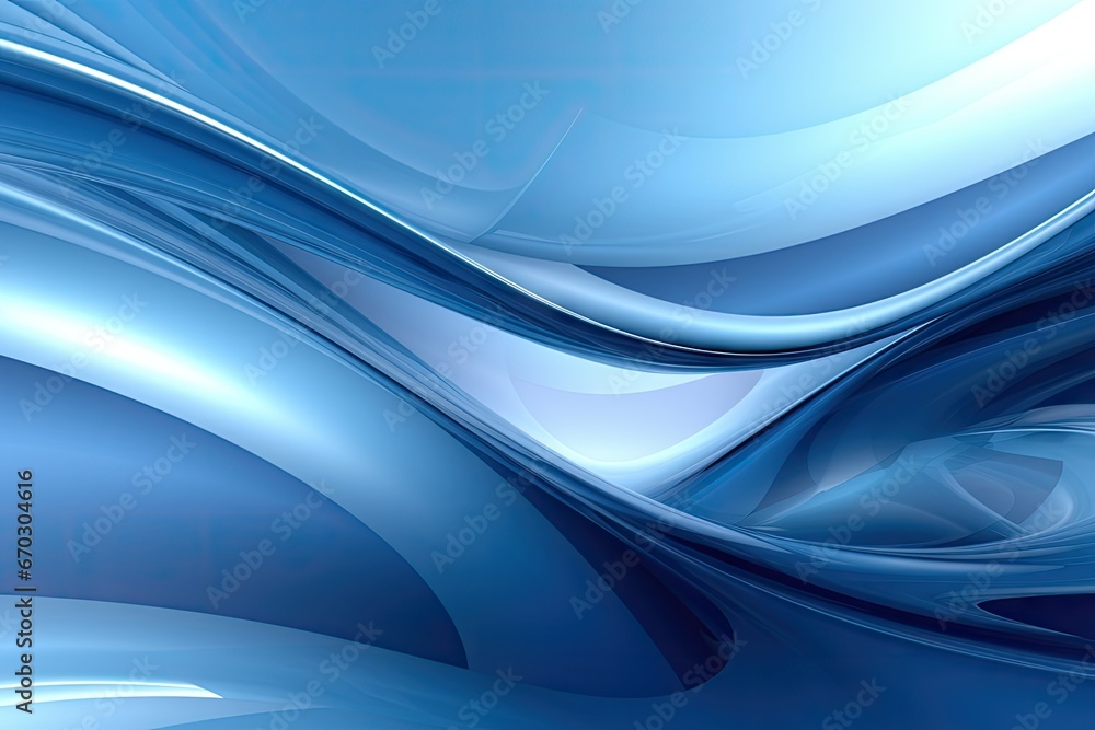 Poster background blue abstract wave light flowing technology energy futuristic pattern design illustration