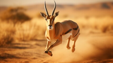 impala antelope in  park - obrazy, fototapety, plakaty