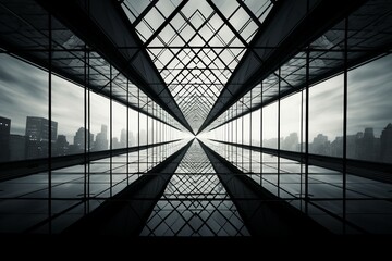 monochrome window glass geometry architecture building glasses modern abstract background pattern office sky wall business estate city real white steel downtown design corporate construction light