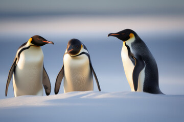 wildlife photography of penguins