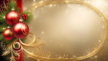 Beautiful elite Christmas background with patterns for congratulations