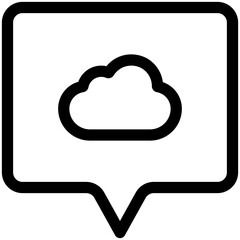 cloud chat icon