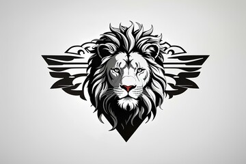 lion head, Angry Lion, created by ai generated