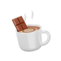 Hot Choco Winter 3D Illustrations