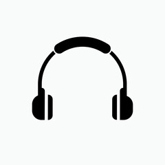 Headphone Icon. Hearing Equipment Symbol  - Vector.