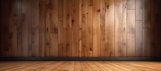 Fototapeta na wymiar wooden floor walls 3