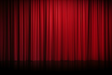 background curtain stage red decoration ceremony drape theatre motion picture orchestra view music cinema presentation show shadow luxury light spotlight event entrance black