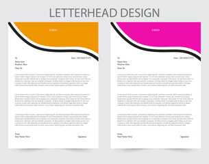 Modern Business Letterhead Design Template.