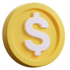 Yellow Money Coin
