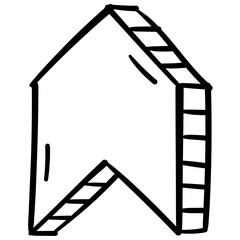 up point arrow Hand Draw Arrow 2D Illustrations