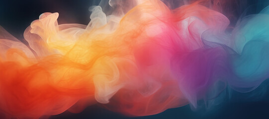 Obraz premium colorful smoke, gas, fog, watercolor 3