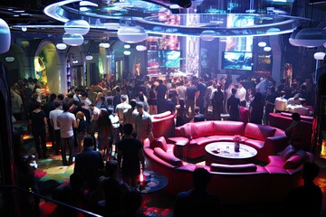 discoteca dance club disc fun evening music night light people drink joy mob party friends woman menfolk concert corporation