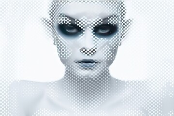 background white dots blue dot paper texture pattern blank notebook page sheet grid canvas abstract empty graph textured note squared line school wall design wallpaper