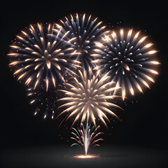 fireworks on the night sky