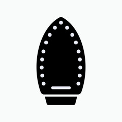 Iron Icon. Housekeeping Equipments, Laundry Symbol - Vector.
