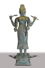 metal statue in the temple